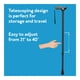 thumbnail image 5 of Bastón de senderismo Carex Health Brands Soft Grip ajustable en altura, 5 of 9