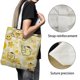 thumbnail image 3 of Pompompurin Bolso de tela con estampado de lienzo para mujer, bolsa de compras reutilizable y estética, con cremallera interior, regalo para mujer, 35 × 40 cm., 3 of 6