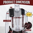 thumbnail image 3 of MELOTOUGH Rainbow Perry Suspenders with Non-Metal End Clip For Men, 3 of 8