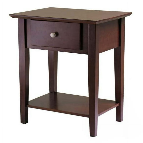 Winsome Rochester Nightstand, Walnut Finish