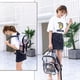 thumbnail image 4 of Mochila transparente de PVC con cremallera para mujer y hombre, color negro, 4 of 9
