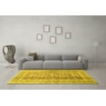 thumbnail image 3 of Ahgly Company Machine Washable Indoor Rectangle Persian Yellow Traditional Area Rugs, 4' x 6', 3 of 4