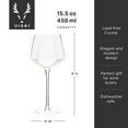 thumbnail image 4 of Viski Seneca Long Stem Wine Glasses for Red or White Wine, 15.5 oz Set of 2, 4 of 8