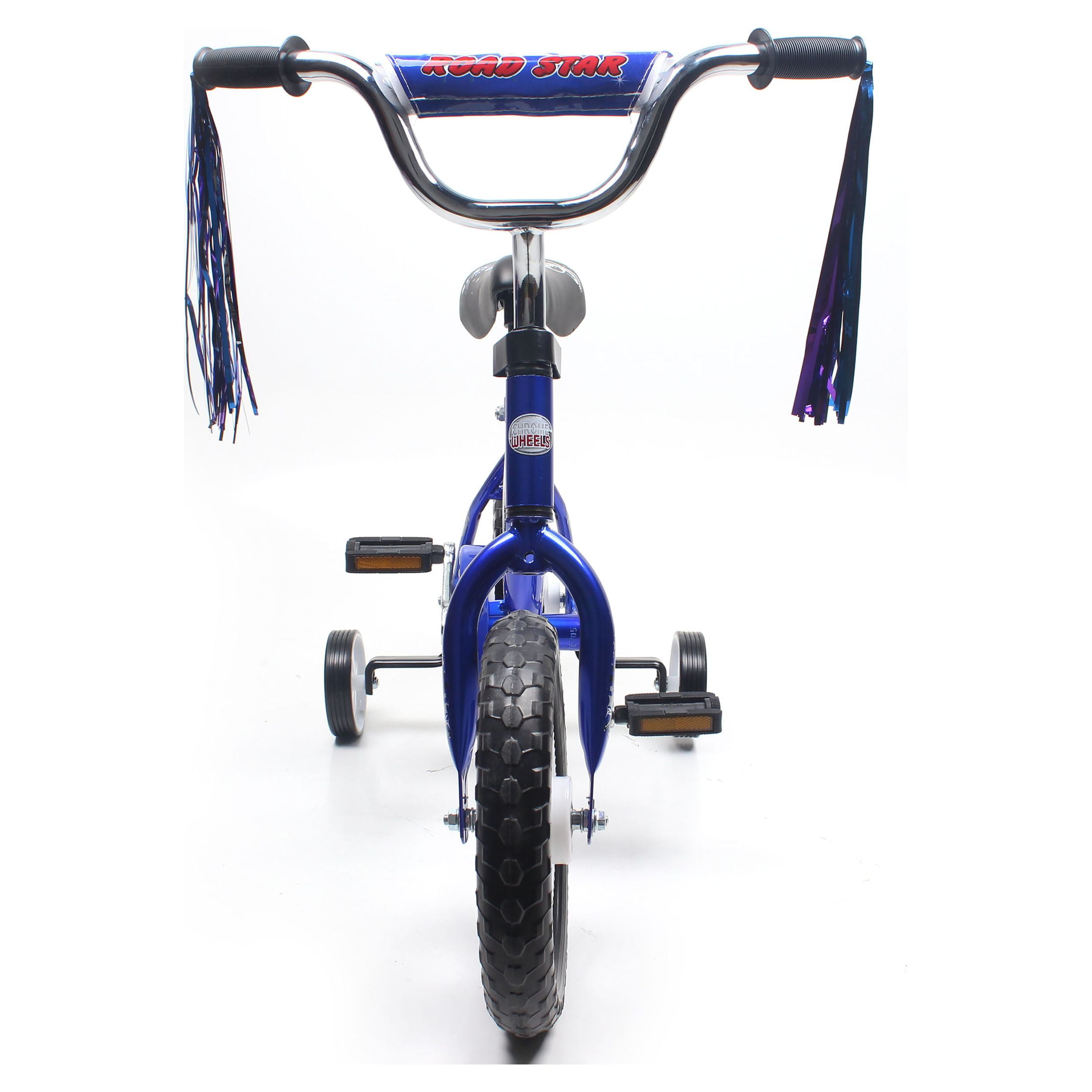 Wonder Wheels BMX 12 In. Kid's Bike for 2-4 Years Old, Bicycle for Girls with Front Basket with EVA Tires, Training Wheels and Coaster Brake, Blue