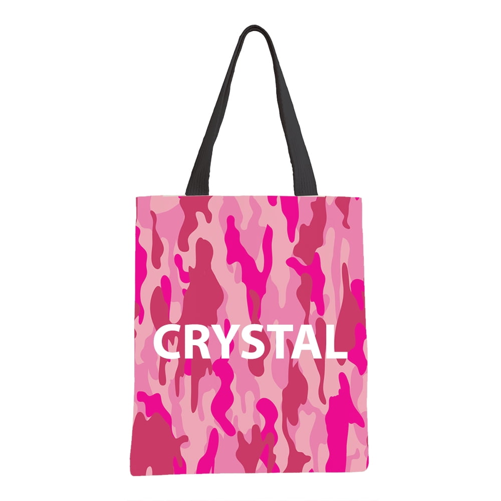 pink camo tote bag