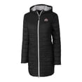 thumbnail image 2 of Women's Cutter & Buck Black Ohio State Buckeyes Rainier Primaloft Eco Hooded Long Coat, 2 of 3