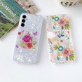 thumbnail image 2 of Samsung Galaxy A14 5G Case Ultra Thin Hybrid Hard Back Silicone Bumper Floral Butterfly Phone Case for Galaxy A14 5G (Samsung Galaxy A14 5G, Flower), 2 of 7