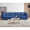 thumbnail image 5 of Modern Free-Combination Sofa,Modular L-Shaped Couch with Cushion,Corduroy Fabric Convertible Sectional Sofa Set,Comfortable Couch with Sturdy Wooden Leg,Furniture for Living Room,Blue, 5 of 7