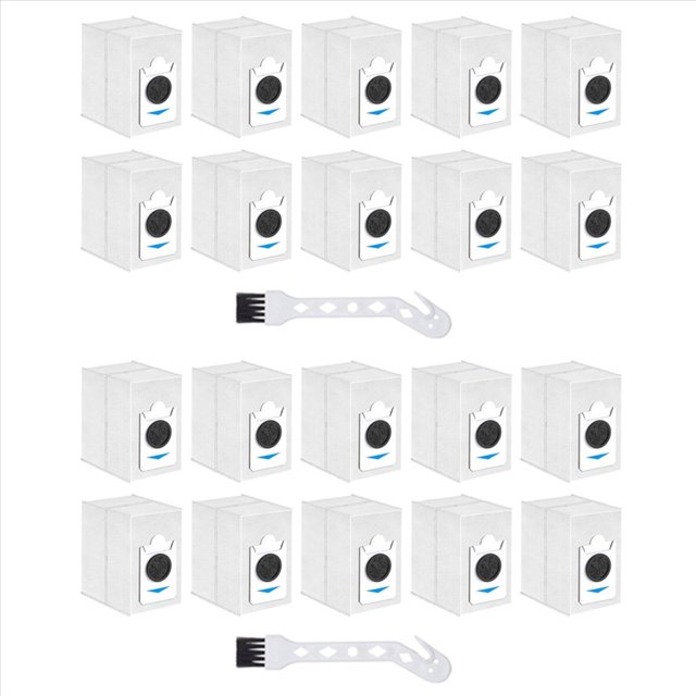 20 Bolsas para Polvo para Aspiradora Robot para X2 COMBO T30S COMBO T30S, Piezas de Aspiradora, Bolsa Grande de 2,9 L