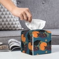 thumbnail image 4 of Kdxio Owls In Cartoon Style Print Tissue Box Cover,Square Decorative PU Leather Facial Paper Case Organizer Holder Dispenser for Bathroom,Night Stands,Desk,Car 5.2''X5.2''X5.2'', 4 of 6
