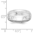thumbnail image 2 of 14K White Gold Light Comfort Fit Fancy Band, 2 of 2