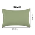 thumbnail image 7 of PiccoCasa Microfiber Pillowcases Pair with Zipper Closure Non-Standard Sage, 7 of 7