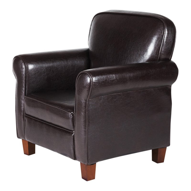 Kids Faux Leather Accent Chair With, Child S Faux Leather Armchair