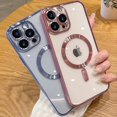 thumbnail image 5 of Fashion Transparent Phone Case For iPhone 15 14 13 Pro Max Plating Soft Silicone Cover, 5 of 5