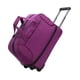 thumbnail image 2 of Bolsa de lona con ruedas, gran capacidad, portátil, para ropa Violeta, 2 of 9