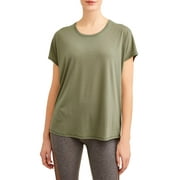 Athletic Works Women's Athleisure Everwhere Short Sleeve Wrap Back T-Shirt