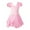 Pink, variant on Bullpiano Toddler Girls Ballet Leotards with Skirt Ruffle Sleeve Glitter Dance Dress Kids Gymnastic Ballerina Outfit Dress