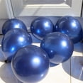 thumbnail image 5 of 20 globos de látex azules luminosos de 5/10/12 pulgadas, globos de aire de helio azul oscuro, decoración para cumpleaños, bodas, fiestas, suministros con globos, 5 of 5