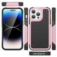 thumbnail image 5 of Allytechgroup Case for Apple iPhone 16 Pro Max with 1 Pack Screen Protector, Military Grade Protective Anti-Slip Bumper Drop Proof Dual Layers TPU PC Back Case Cover for iPhone 16 Pro Max, Pink, 5 of 9
