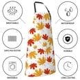 thumbnail image 5 of Naloa Maple Leaf Apron Kitchen Aprons with Pockets for Women Men Chef, 5 of 8