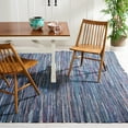 thumbnail image 3 of SAFAVIEH Rag Robynne Striped Cotton Area Rug, Ink/Multi, 9' x 12', 3 of 14