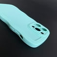 thumbnail image 6 of Case for iPhone 12 Case, Wave Curly Frame Design for Women Girls, Cute Wavy Phone Case, Soft TPU SLiquid Silicone Camera Protection Phone Cover for iPhone 12, Mint, 6 of 14