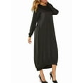 thumbnail image 2 of Solid Color Zipper Abaya Muslim Dresses for Women Girls Pockets Islamic Prayer Clothes, 2 of 8