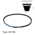 thumbnail image 2 of Unique Bargains 700mm Inner Girth 10mm Width Cogged V Belts Rubber Drive Belt for Power Transmission, 2 of 6