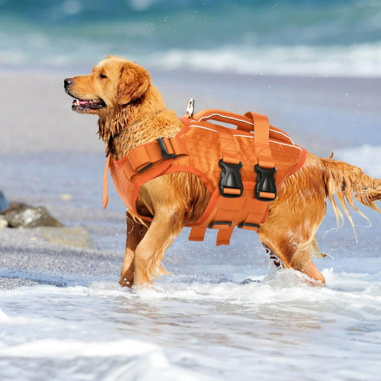Kuoser Reflective Adjustable Dog Life Jacket for All Breed