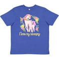 thumbnail image 3 of Inktastic I Love My Mommy Unicorn with Pink and Yellow Flowers Youth T-Shirt, 3 of 5
