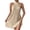 Khaki, variant on Women's Halter Mini Dress Twist Textured Pattern Sleeveless Cowl Neck Tie Back Cocktail Dress White