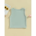 thumbnail image 3 of Inevnen Girl's Summer Cotton Sleeveless Round Neck Casual Baisc Crop Tank Tops, 3 of 8
