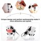 thumbnail image 5 of IDEANATEGRATE 2Ud Llavero Colgante De Vaca Caricatura Para Y Multicolor, 5 of 6