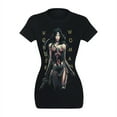 thumbnail image 2 of Wonder Woman Movie Armed And Dangerous S/S Junior Women's T-Shirt Sheer Black, 2 of 7