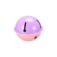 thumbnail image 4 of Jingle Bells, 40mm 12 Pack Carbon Steel Craft Bells with Star Cutouts for DIY, Christmas Decoration, Pink/Purple, 4 of 6