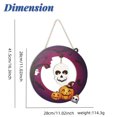 thumbnail image 2 of Halloween Decorations Ghost Hanging Sign Front Door Hanger Wreath Decor, 2 of 6