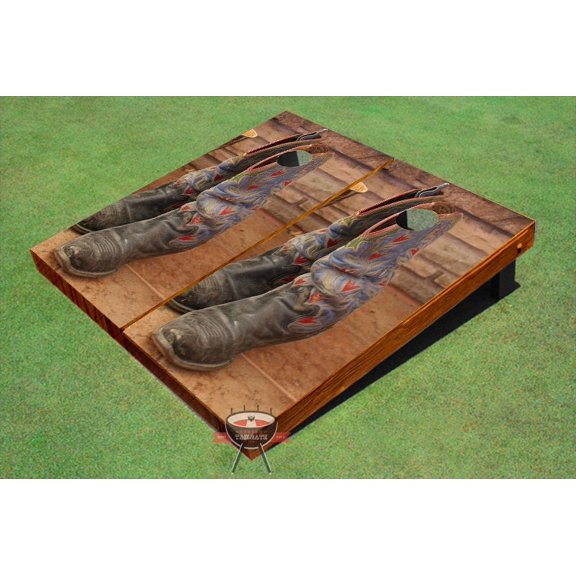 Cowboy Boots #2 Theme Cornhole Boards