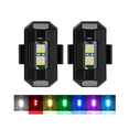 thumbnail image 2 of 2pcs Mini Luz Led Estrobo Funciones Fija Moto Auto Bicicleta Lab.G,  Negro, 2 of 5
