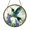 Acrylic 3.5 Inch, variant on Flying Hummingbird And Blue Lupine Suncatcher Circle Display Decor