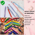 thumbnail image 4 of Paquete de 25 lápices elásticos flexibles con juego de borradores, lápices suaves que se doblan y se deforman constantemente, lápices curvos coloridos para niños para regalos de cumpleaños y fiestas, 4 of 7