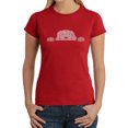 thumbnail image 1 of Women's Word Art T-Shirt - Peeking Dog, 1 of 2