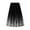 Black, variant on Women's Tennis Skirts Summer Elegant Flowing Skirt with Pleated Gradient Color Long Skirt Featuring Side Slit for Casual Wear Comfortable Stretchy Black One Size