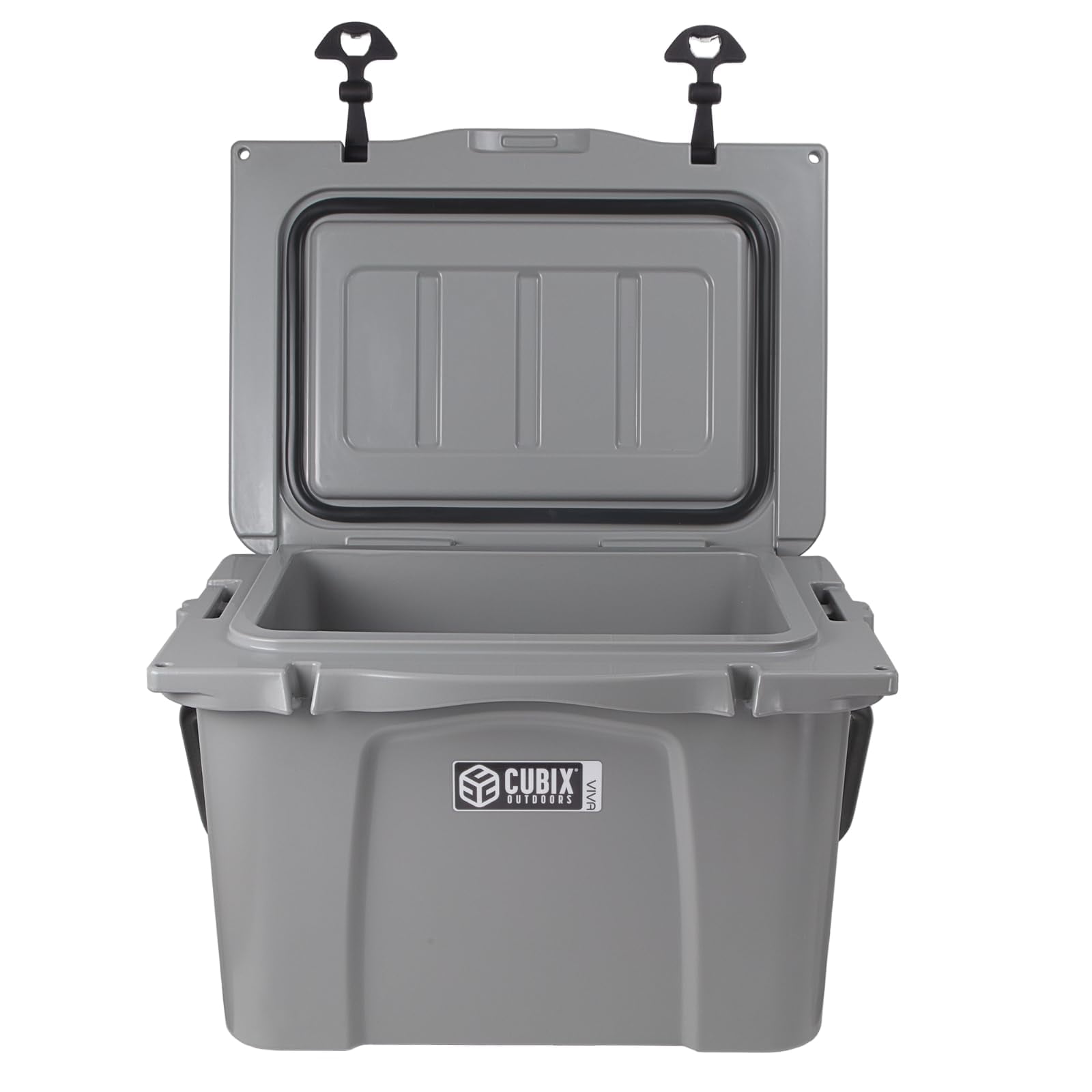 Cubix Outdoors Viva 25 QT Portable Insulated Hard Cooler - Fits 30 Cans - Light Grey