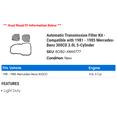 thumbnail image 2 of Automatic Transmission Filter Kit - Compatible with 1981 - 1985 Mercedes-Benz 300CD 3.0L 5-Cylinder 1982 1983 1984, 2 of 2