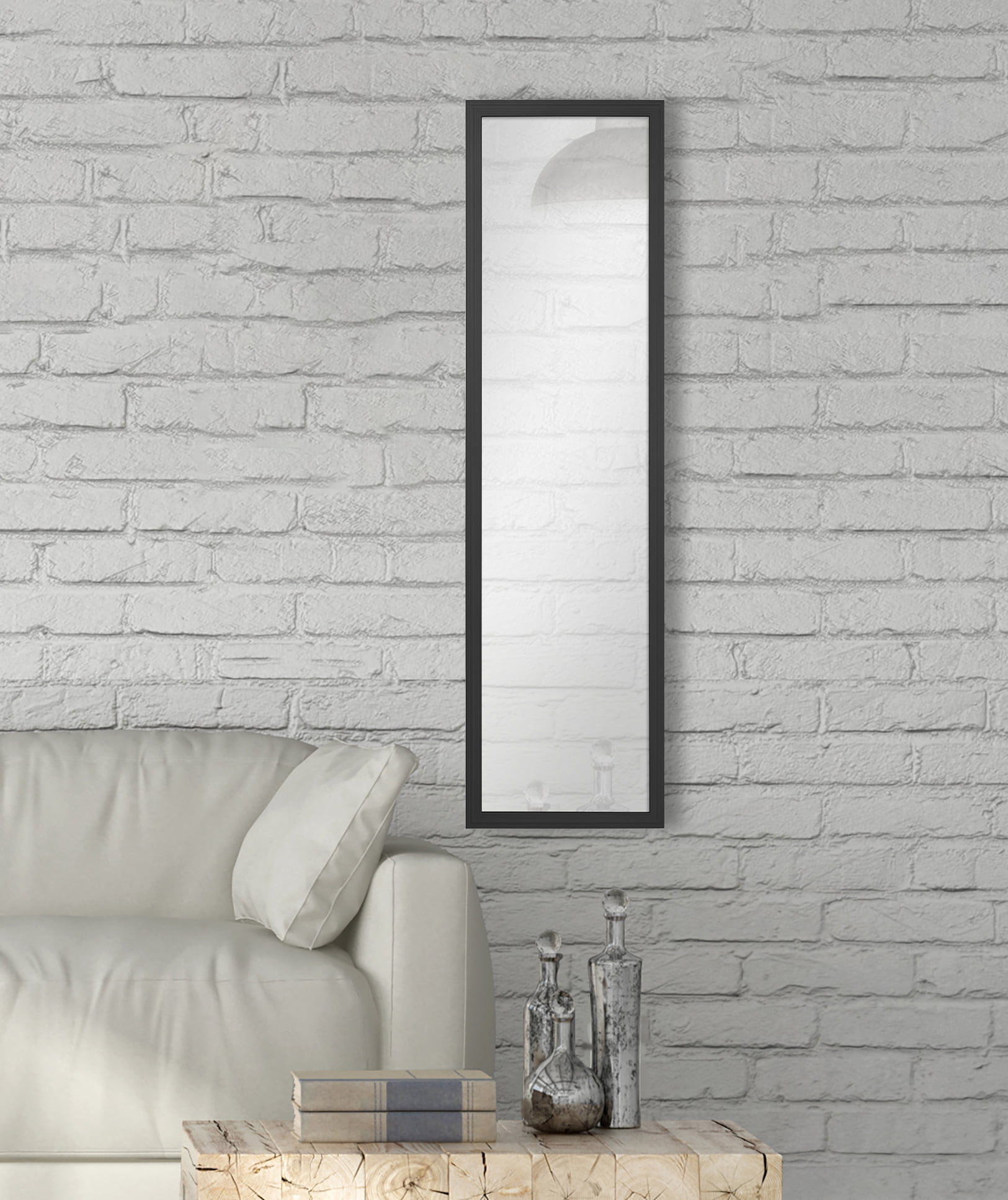 Mainstays 13x49 Rectangular Full-Length Black Mirror - Walmart