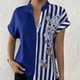 thumbnail image 1 of Camisa abotonada floral de manga corta Nikou, 1 of 7
