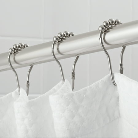 Hotel Style V Glide Shower Hooks With Easy