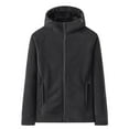 thumbnail image 3 of Gfyviroh Men's Fleece Coats with Hood Full Zip Long Sleeve Winter Jackets with Pockets Big and Tall Men Hooded Jackets, 3 of 6