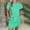 Green, variant on asdoklhq Spring Dresses for Women 2026 Women's Fashion Casual Solid Color Pocket Short Sleeve Round-Neck Dress Blue XL