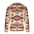thumbnail image 6 of Tmtolofot Vintage Print Sweatshirt for Women Quarter Zip Pullover Women Boho Loose Fit Sweat Shirts V Neck Fleece Collared Tops Dressy Casual Trendy Outfits 2026 Spring Fall Tops | Multicolor | M, 6 of 8